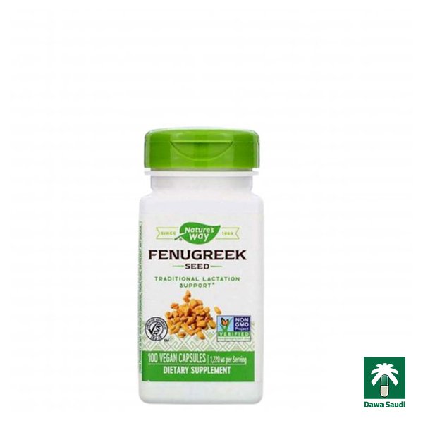 كبسولات الحلبة الطبيعية Nature's Way, Fenugreek Seed, 610 mg, 320 Vegan Capsules