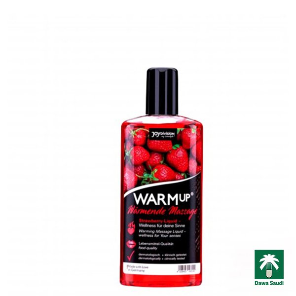 وارم أب زيت مساج 150 ملل بالفراولة Warm Up Massage Oil Strawberry - 150