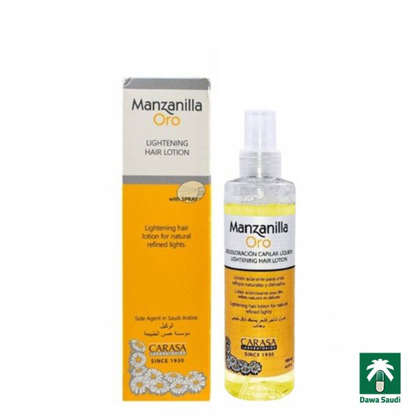 مانزيلا غسول لتشقير الشعر Manzanilla Oro Lightening Hair Lotion Clear 180ml
