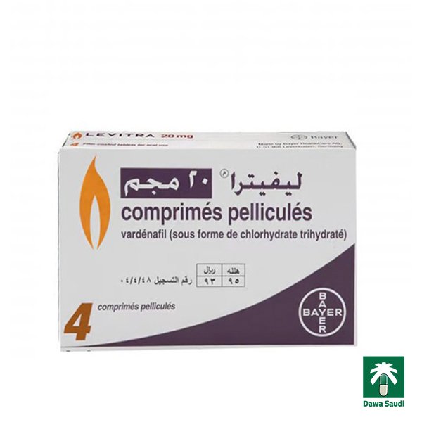 ليفترا 20 مجم 4 قرص Levitra 20 Mg - 4 Tablets