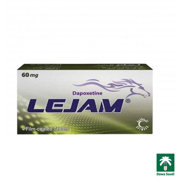 لجام 60جم أقراص لتأخير القذف عند الرجال Lejam 60 mg Tablet 4pcs