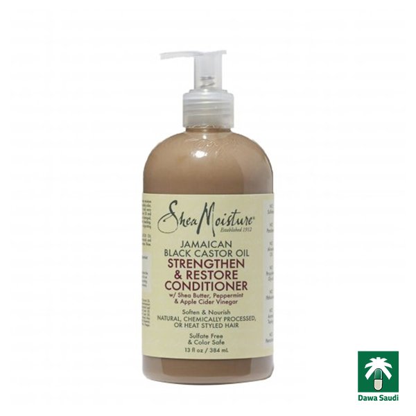 بلسم الخروع الجاميكي 384 ملل Jamaican Black Castor Oil Strengthen And Restore Conditioner 384ml