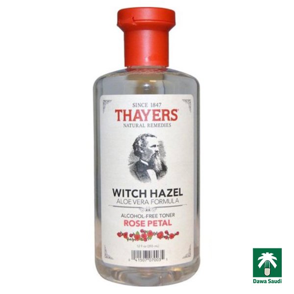 تونر ماء الورد الامريكي للبشرة Thayers Alcohol-Free Witch Hazel Facial Toner With Aloe Vera Formula