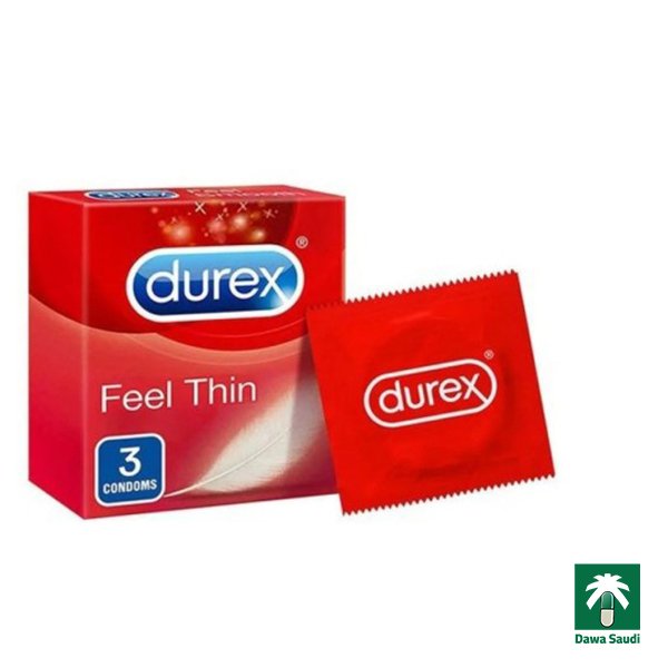 ديوريكس واقيات ذكرية 3 قطع Thin feel