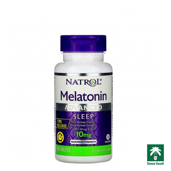 الميلاتونين الطبيعي لعلاج الأرق إضطرابات النوم 10 مجم 60 قرص