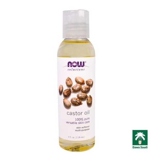 زيت الخروع الخام ناو 473 ملل Now Solutions Foods Castor Oil pure , 473 ml