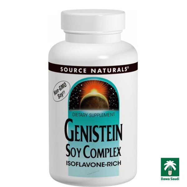حبوب الصويا لتكبير الصدر والارداف ونحت البطن Source Naturals, Genistein Soy Complex tablets
