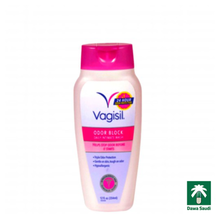 غسول نسائي فاجيسيل للعناية بالمناطق الحميمة agisil Odor Block Daily Intimate Vaginal Wash, 12 Ounce