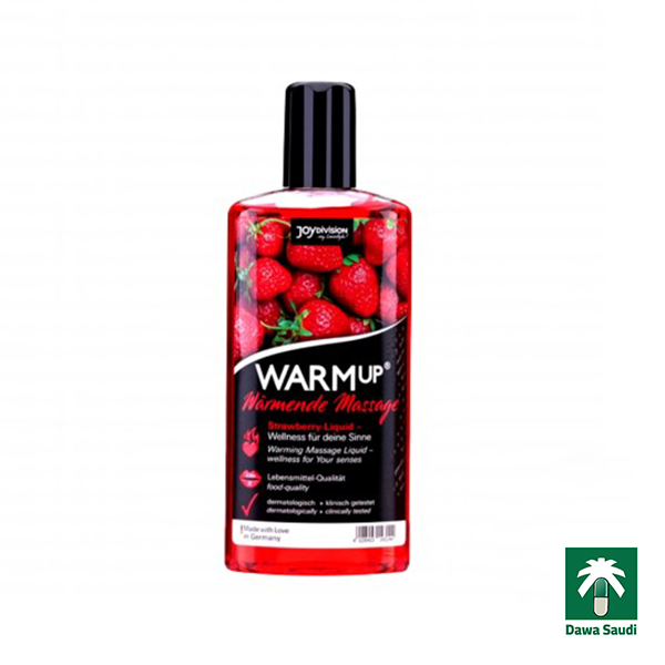 وارم أب زيت مساج 150 ملل بالفراولة Warm Up Massage Oil Strawberry - 150